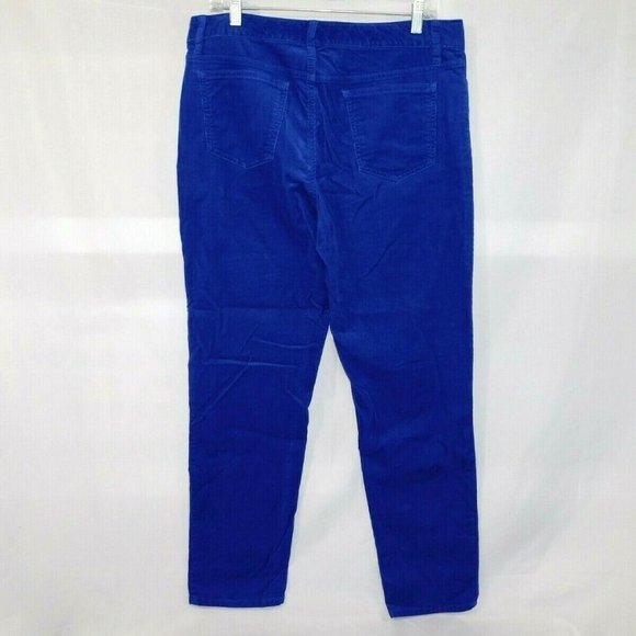Lands End Womens 12T 12 Tall Blue  Corduroy Pant - Picture 7 of 8